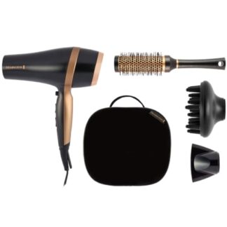 Secador Remington Salon Smooth Hair Dryer Gift Set/ 2100W/ Iónico/ Negro