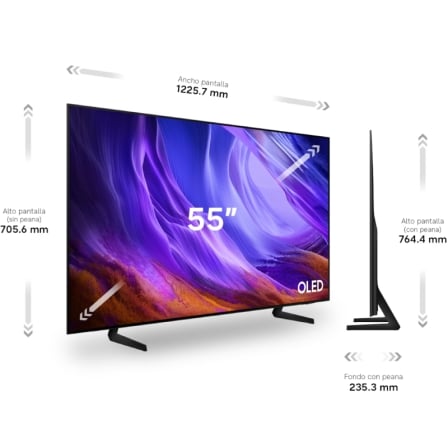 Televisor Samsung OLED S83H TQ55S83HAE 55"/ Ultra HD 4K/ Smart TV/ WiFi - Imagen 2