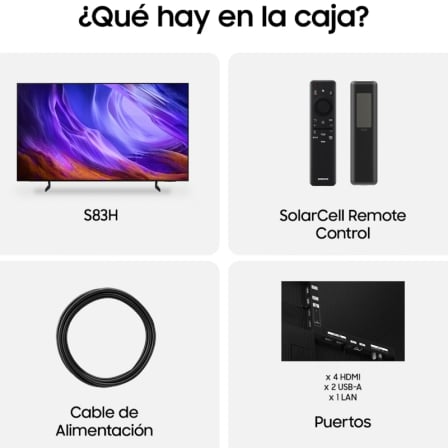 Televisor Samsung OLED S83H TQ55S83HAE 55"/ Ultra HD 4K/ Smart TV/ WiFi - Imagen 3
