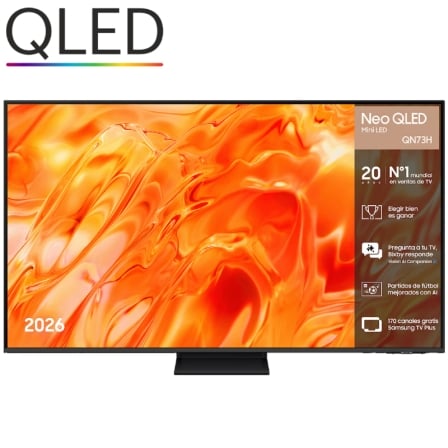 Televisor Samsung Neo QLED TQ65QN73HAU 65"/ Ultra HD 4K/ Smart TV/ WiFi