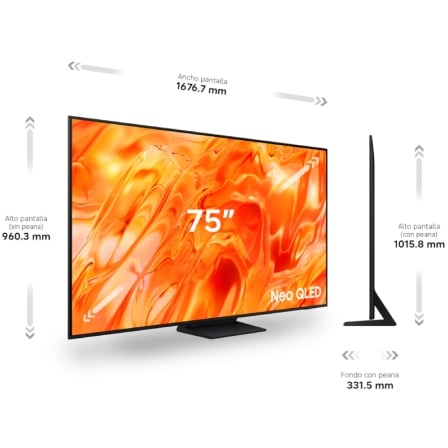Televisor Samsung Neo QLED TQ65QN73HAU 65"/ Ultra HD 4K/ Smart TV/ WiFi - Imagen 2