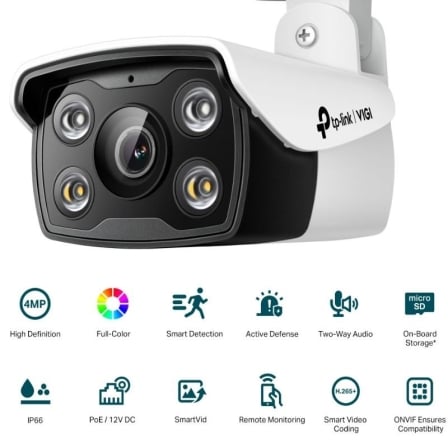 Cámara de Videovigilancia TP-Link VIGI C340 2.8mm/ 122º/ Visión Nocturna/ Control desde APP - Imagen 2