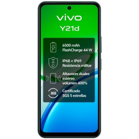 Smartphone Vivo Y21D 6GB/ 256GB/ 6.68"/ Verde - Imagen 2
